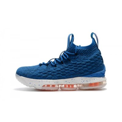 Nike Erkek Lebron 15 Mavi / Turuncu Basketbol Ayakkabısı Türkiye - H4IOPGFY